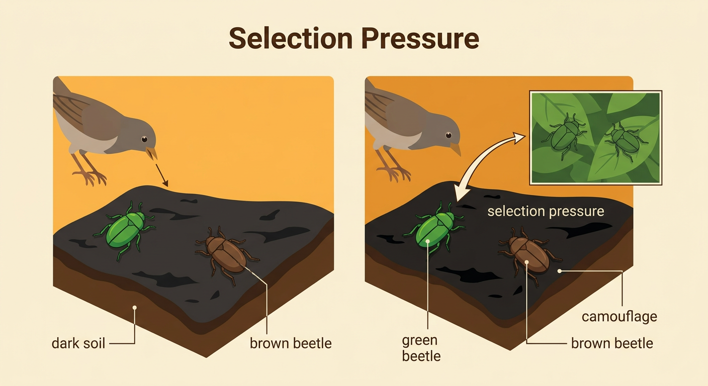 A bird searches for green and brown beetles on dark soil left exposed after a wildfire.