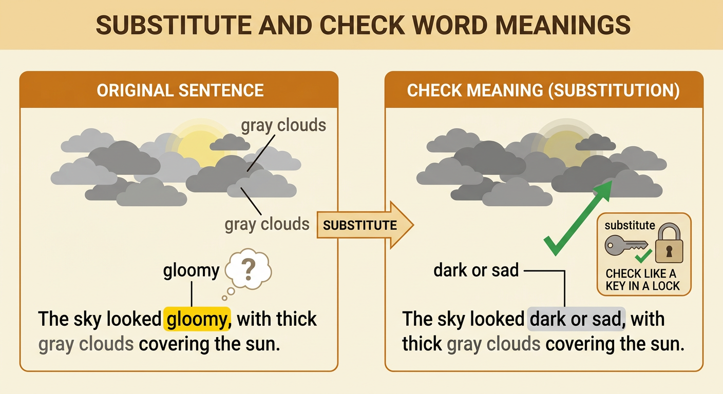 A sky filled with thick gray clouds blocks the sun and creates a dark, sad feeling.