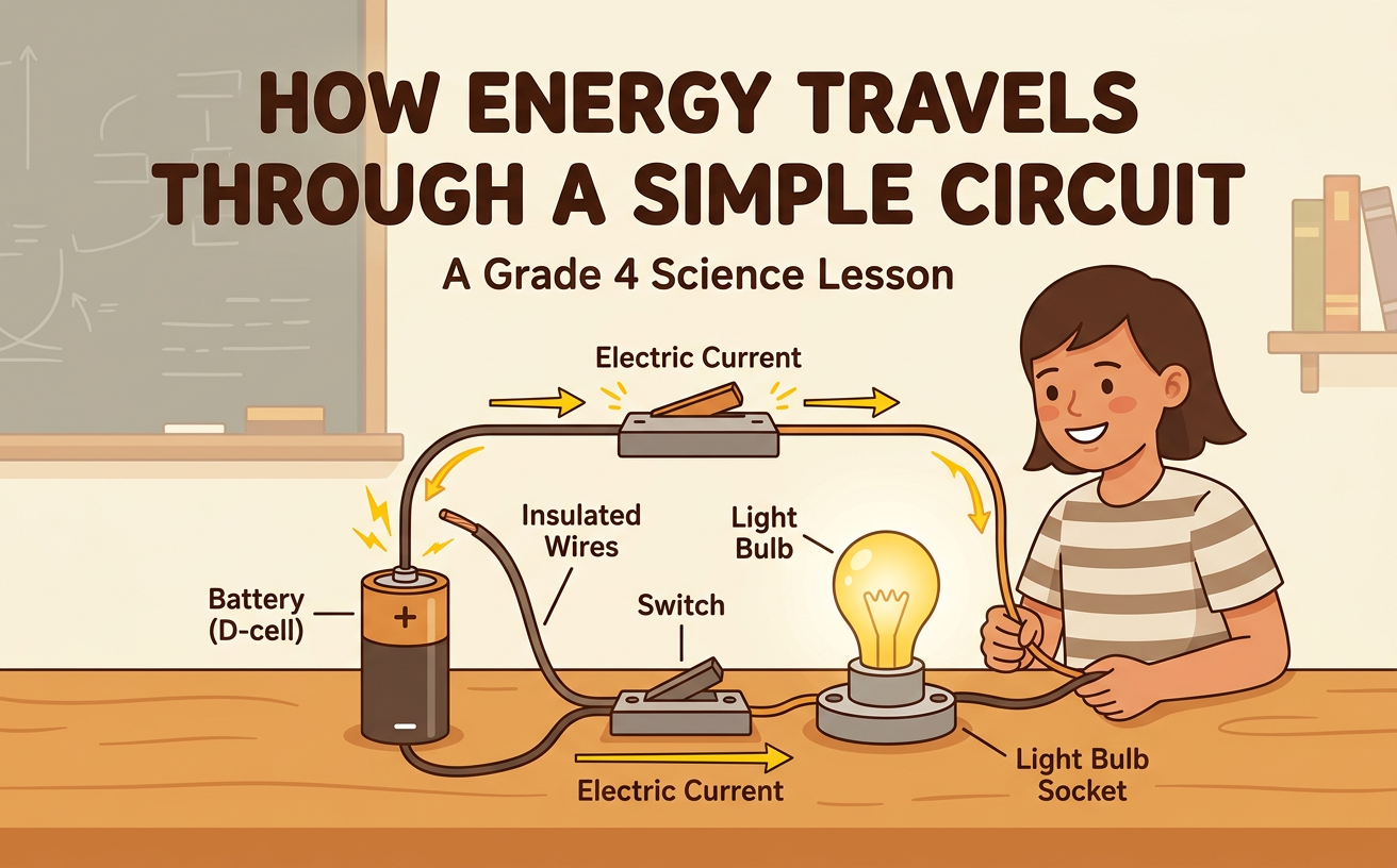 How Energy Travels Through a Simple Circuit