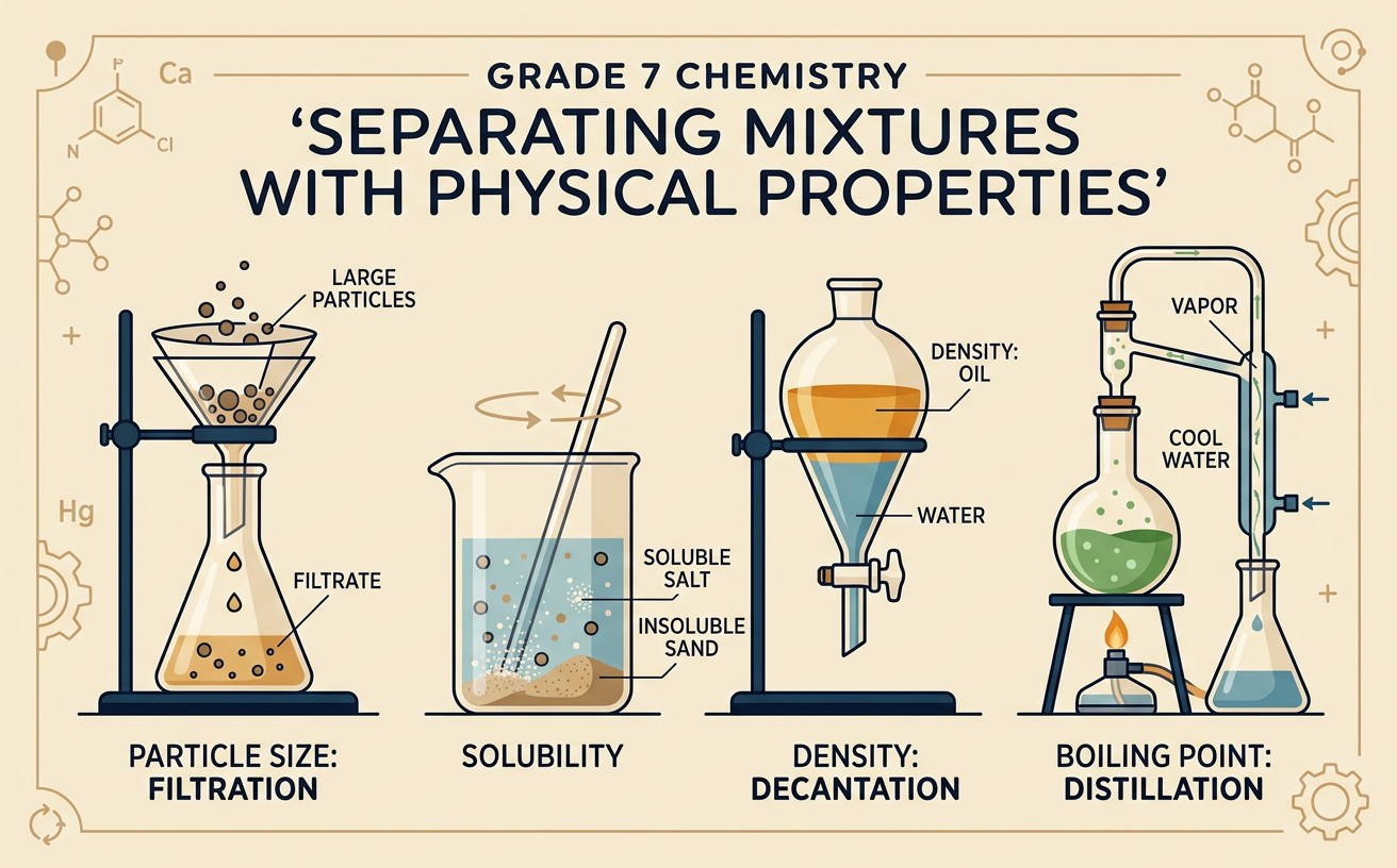 Separating Mixtures with Physical Properties