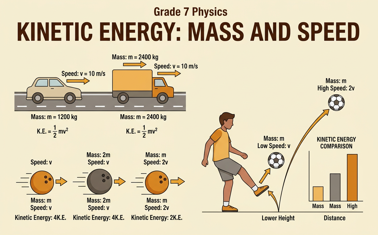 Kinetic Energy: Mass and Speed