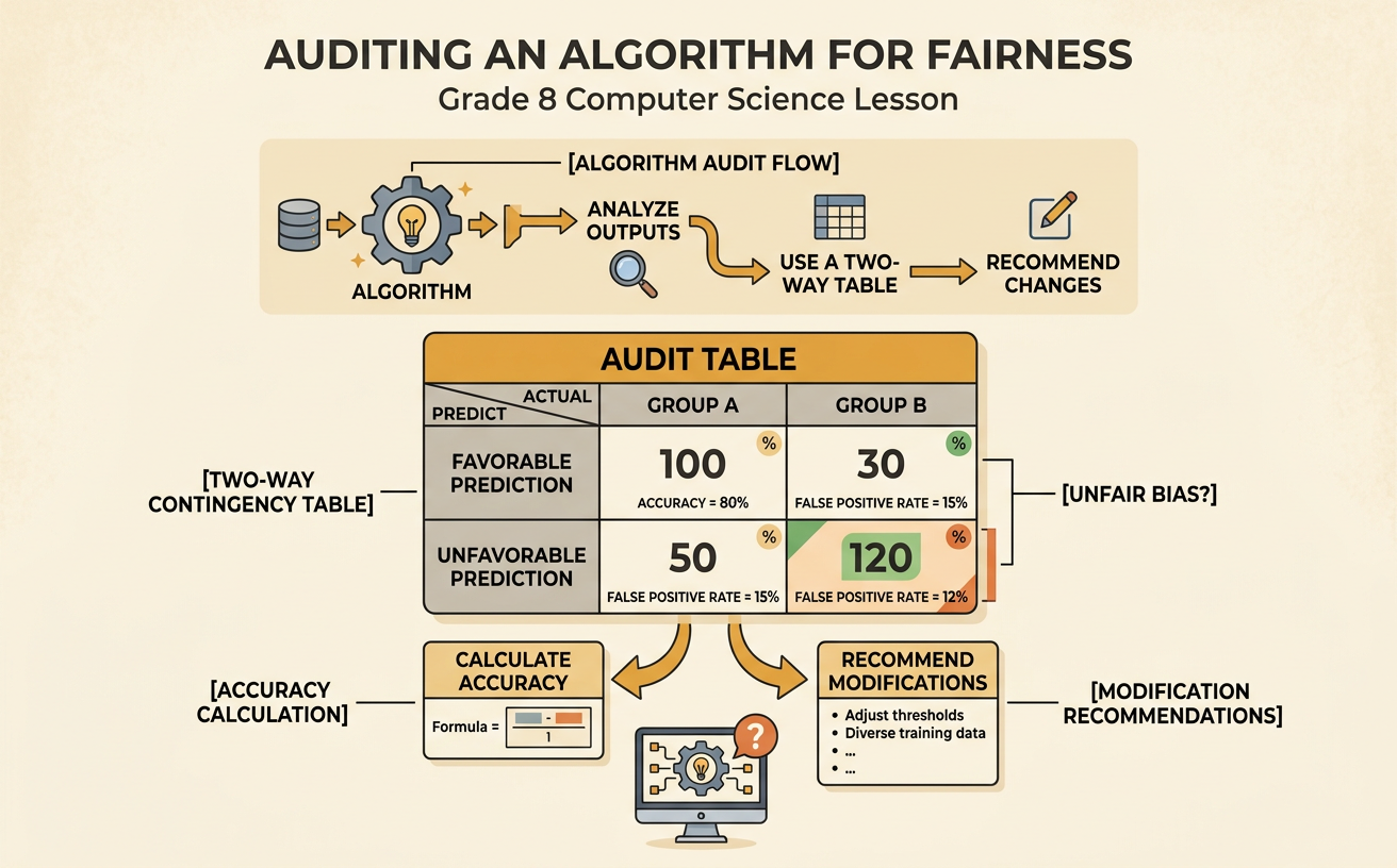 Auditing an Algorithm for Fairness