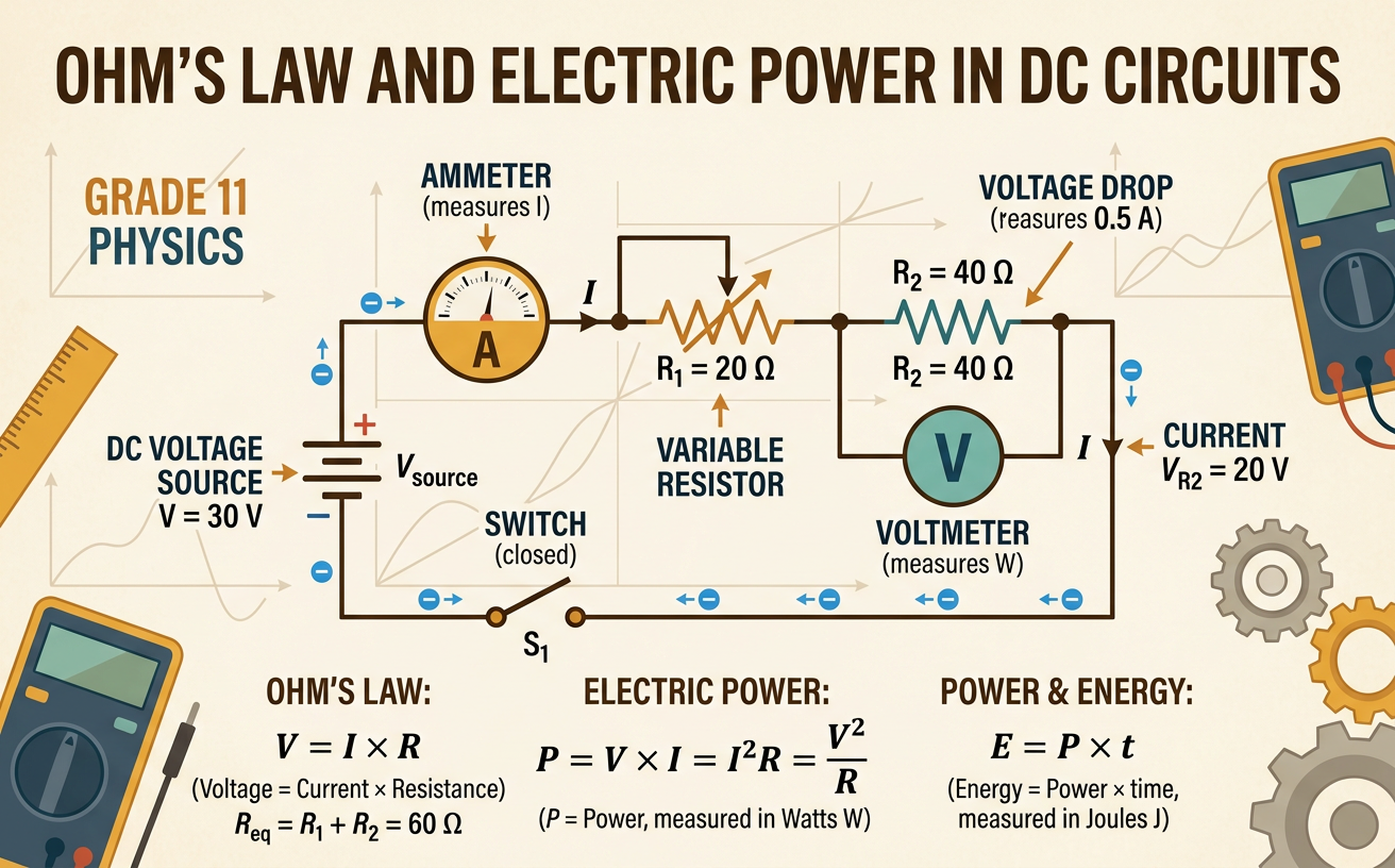 Ohm’s Law and Electric Power in DC Circuits