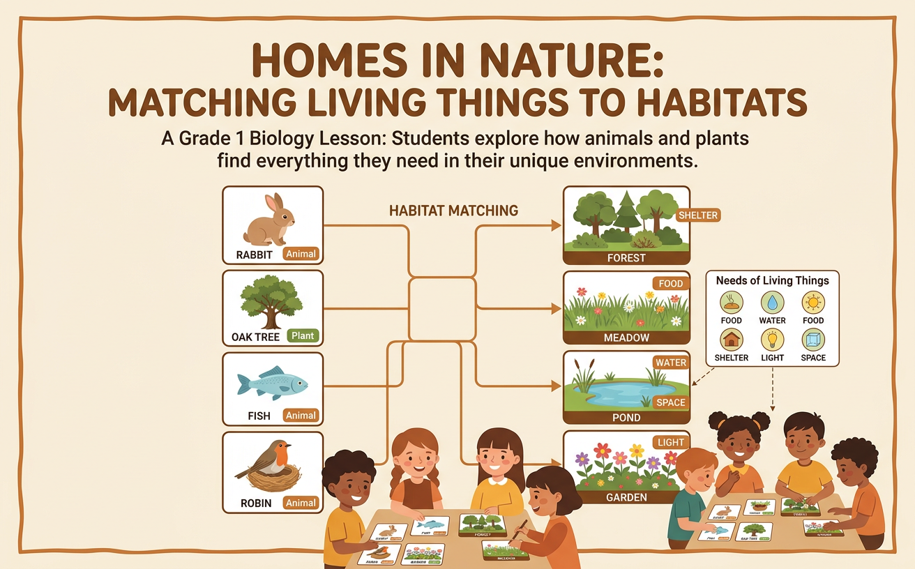 Homes in Nature: Matching Living Things to Habitats