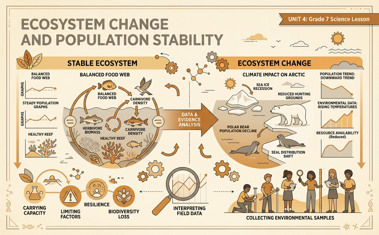 Ecosystem Change and Population Stability