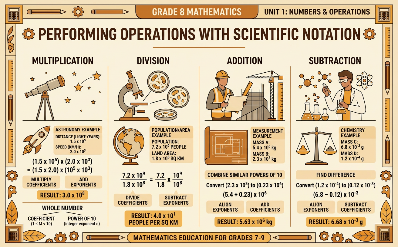 Performing Operations with Scientific Notation