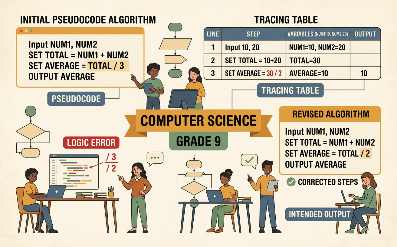 Tracing and Debugging an Algorithm