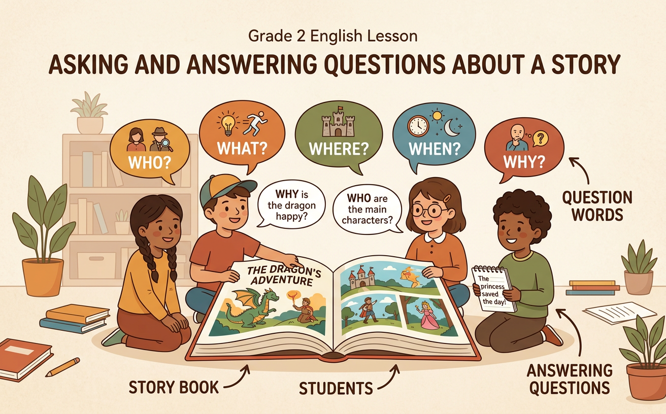 Asking and Answering Questions About a Story