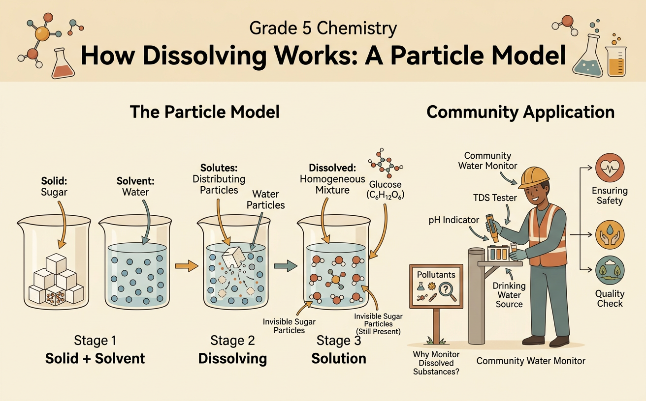 How Dissolving Works: A Particle Model