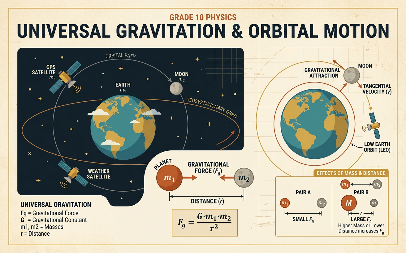 Universal Gravitation and Orbital Motion