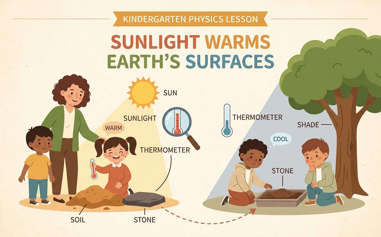 Sunlight Warms Earth’s Surfaces