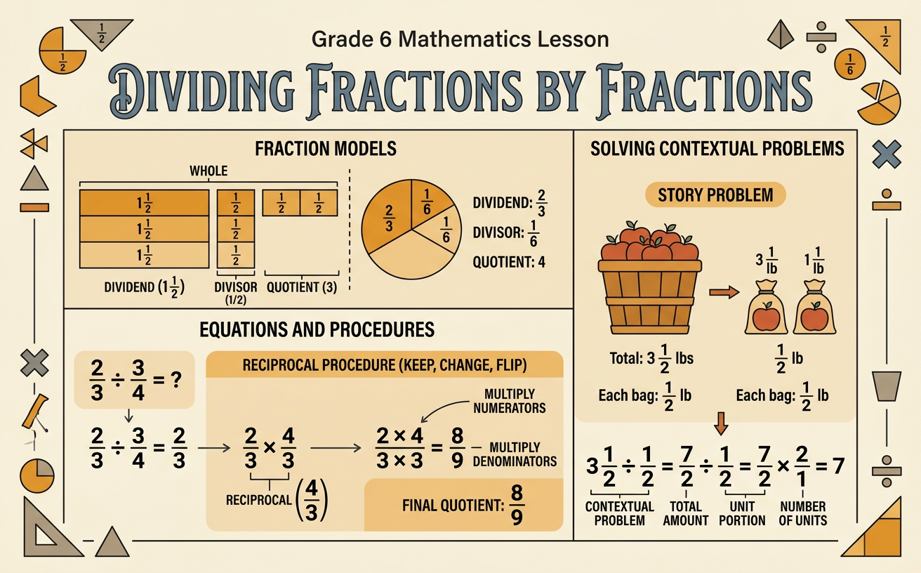 Dividing Fractions by Fractions