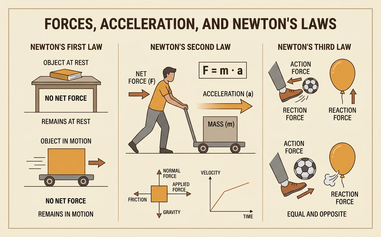 Forces, Acceleration, and Newton’s Laws