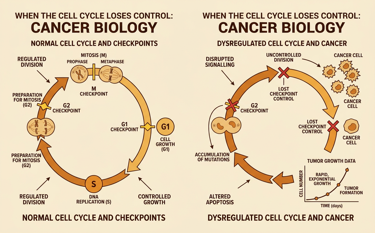 When the Cell Cycle Loses Control: Cancer Biology