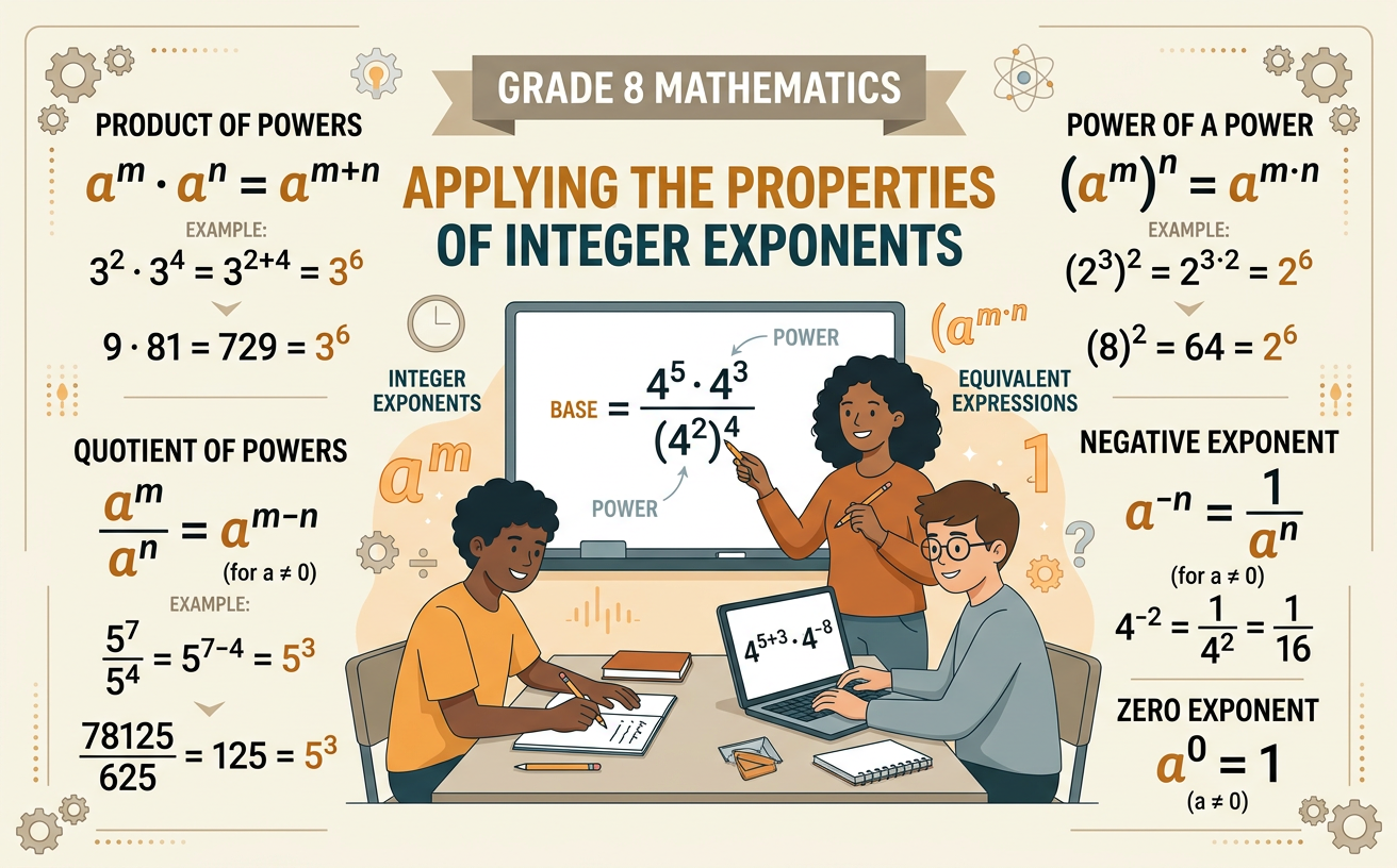 Applying the Properties of Integer Exponents