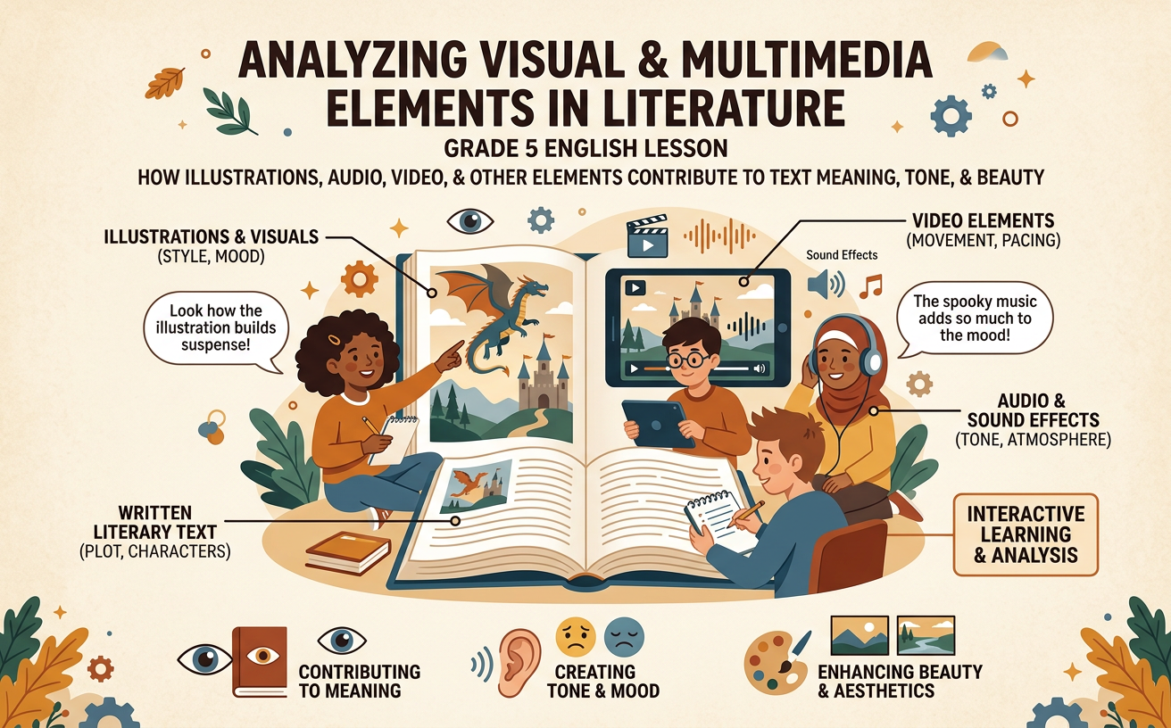 Analyzing Visual and Multimedia Elements in Literature