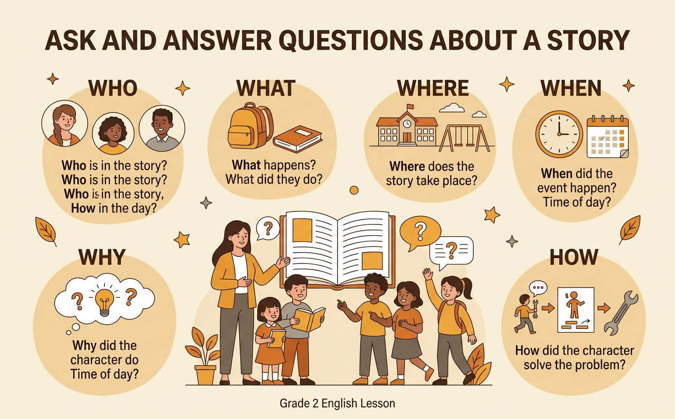 Ask and Answer Questions About a Story