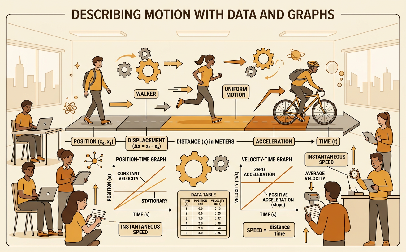 Describing Motion with Data and Graphs