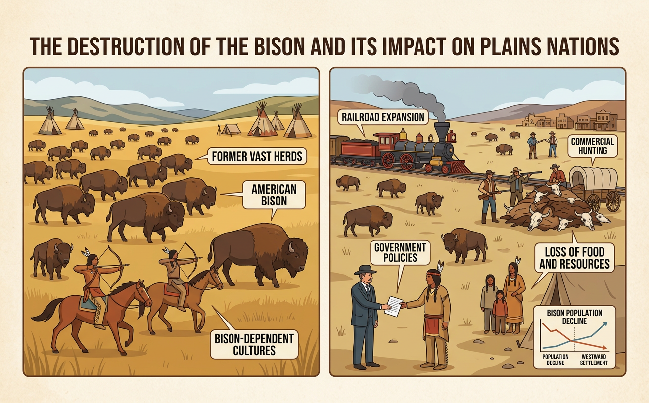 The Destruction of the Bison and Its Impact on Plains Nations