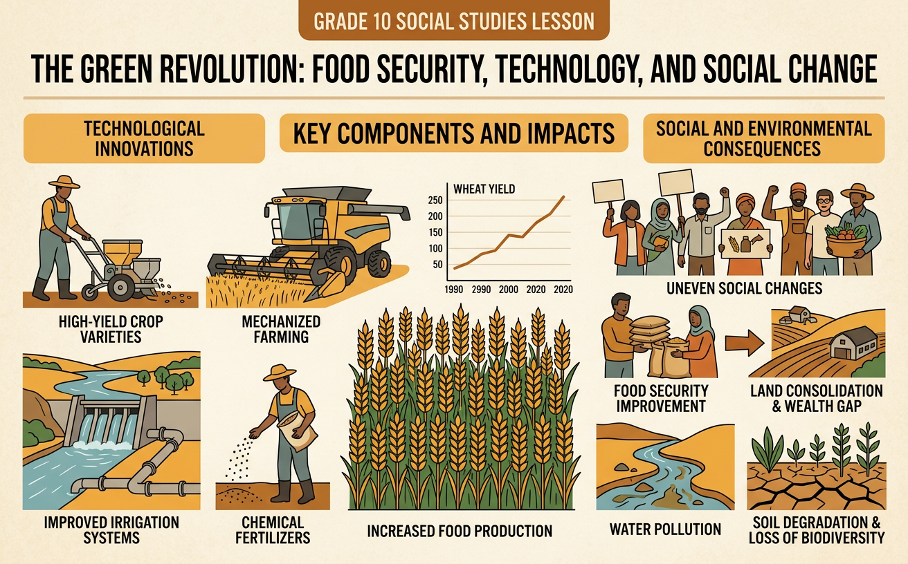 The Green Revolution: Food Security, Technology, and Social Change