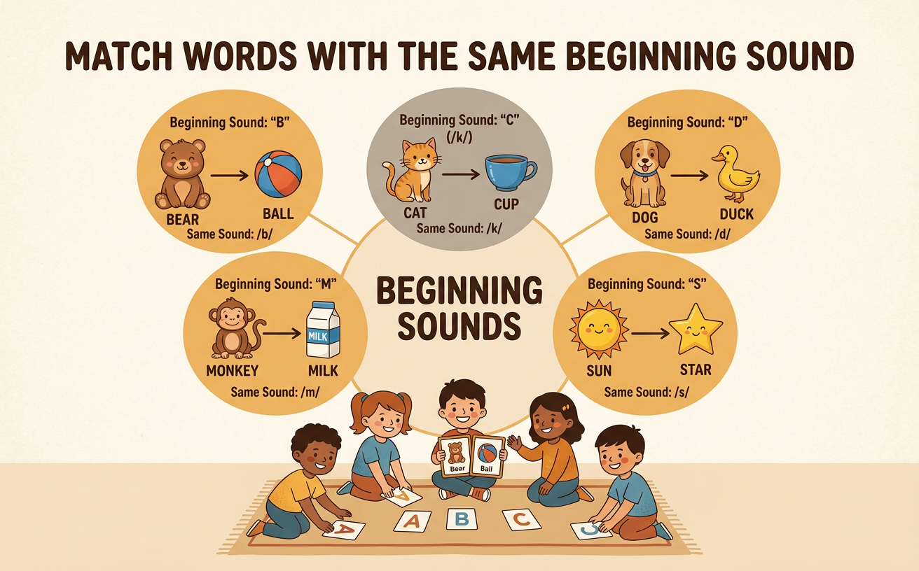 Match Words with the Same Beginning Sound
