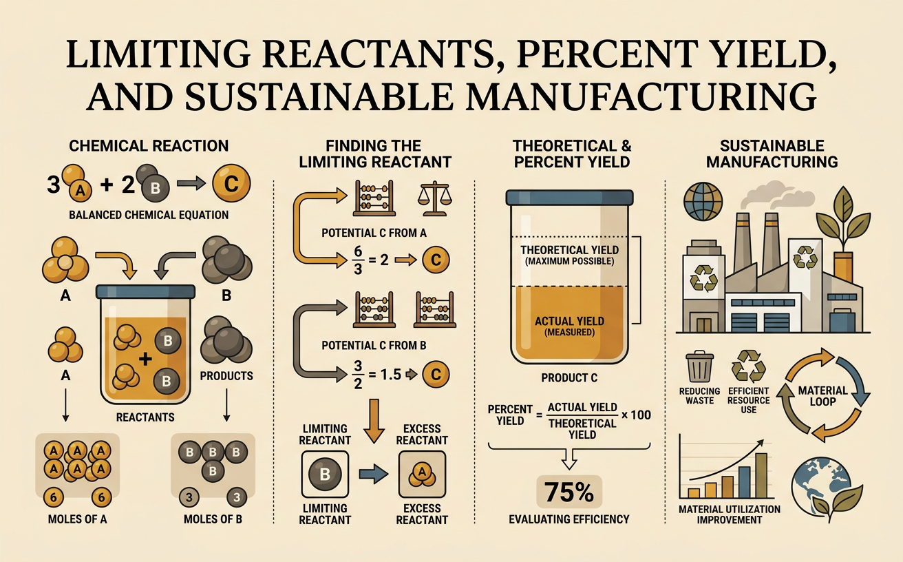 Limiting Reactants, Percent Yield, and Sustainable Manufacturing