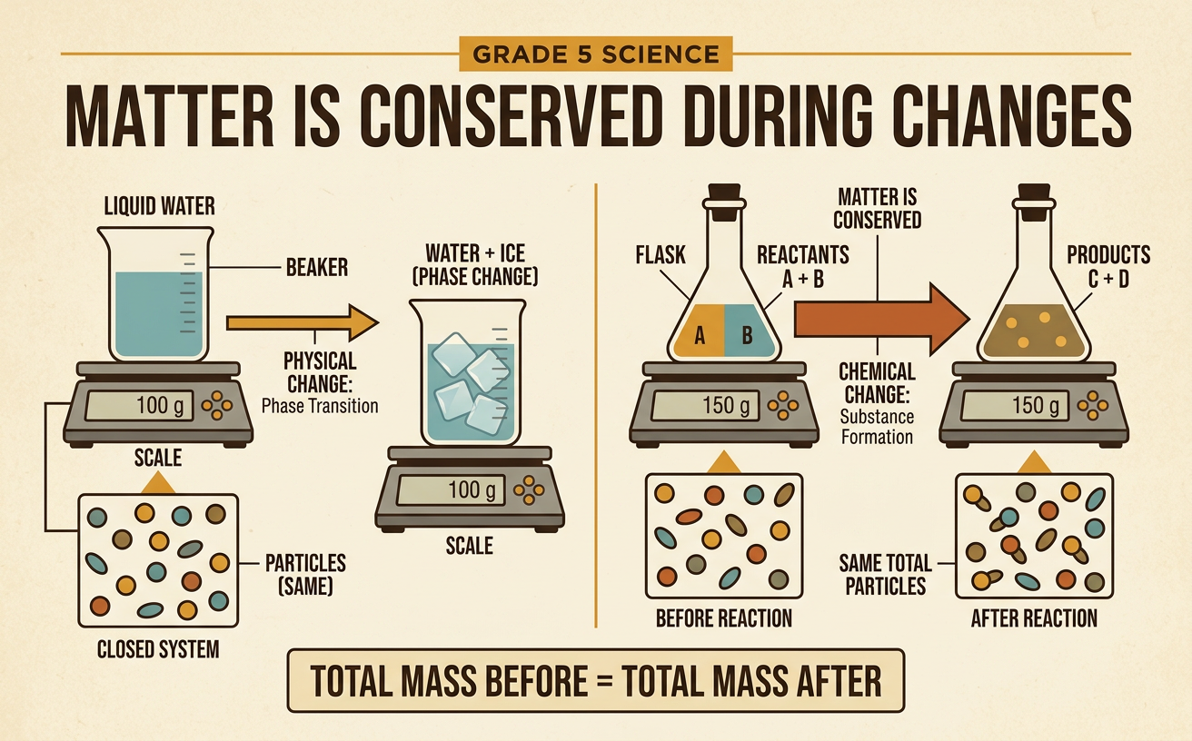 Matter Is Conserved During Changes