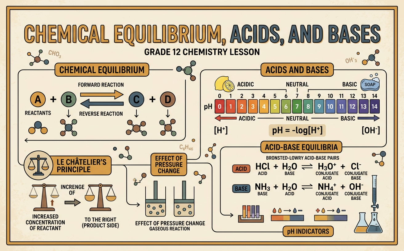 Chemical Equilibrium, Acids, and Bases