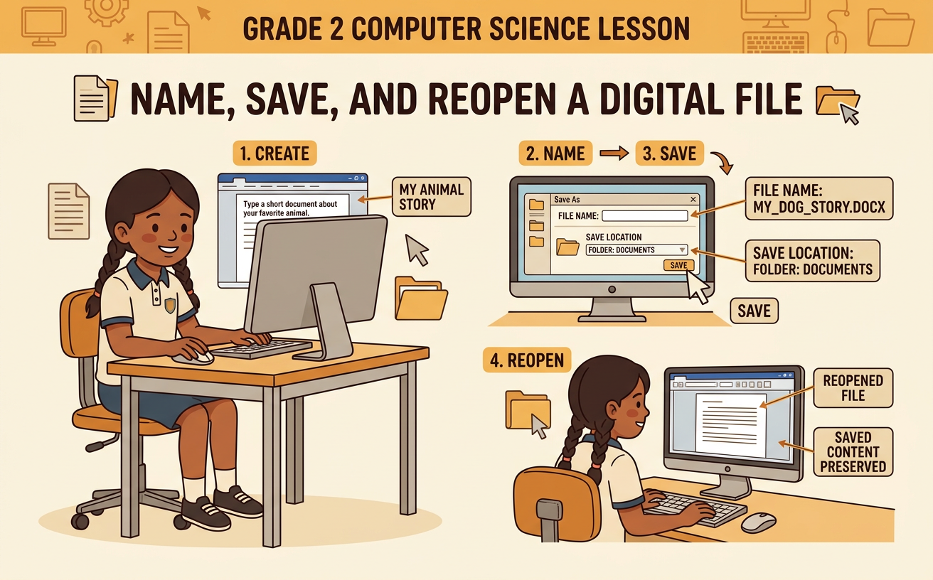 Name, Save, and Reopen a Digital File