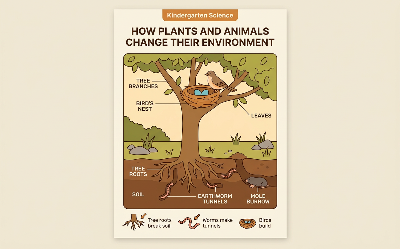 How Plants and Animals Change Their Environment