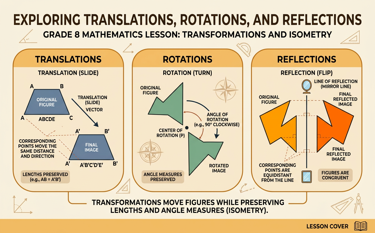 Exploring Translations, Rotations, and Reflections