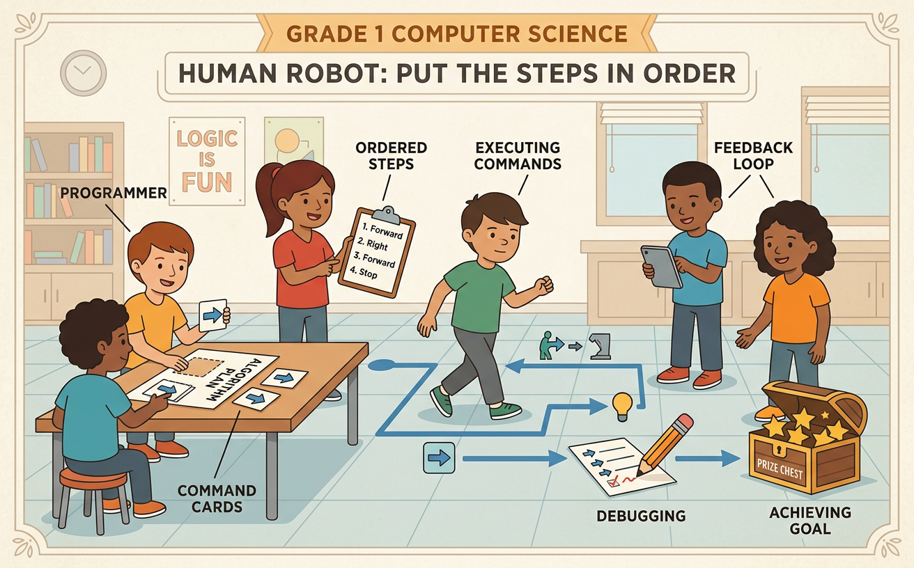 Human Robot: Put the Steps in Order