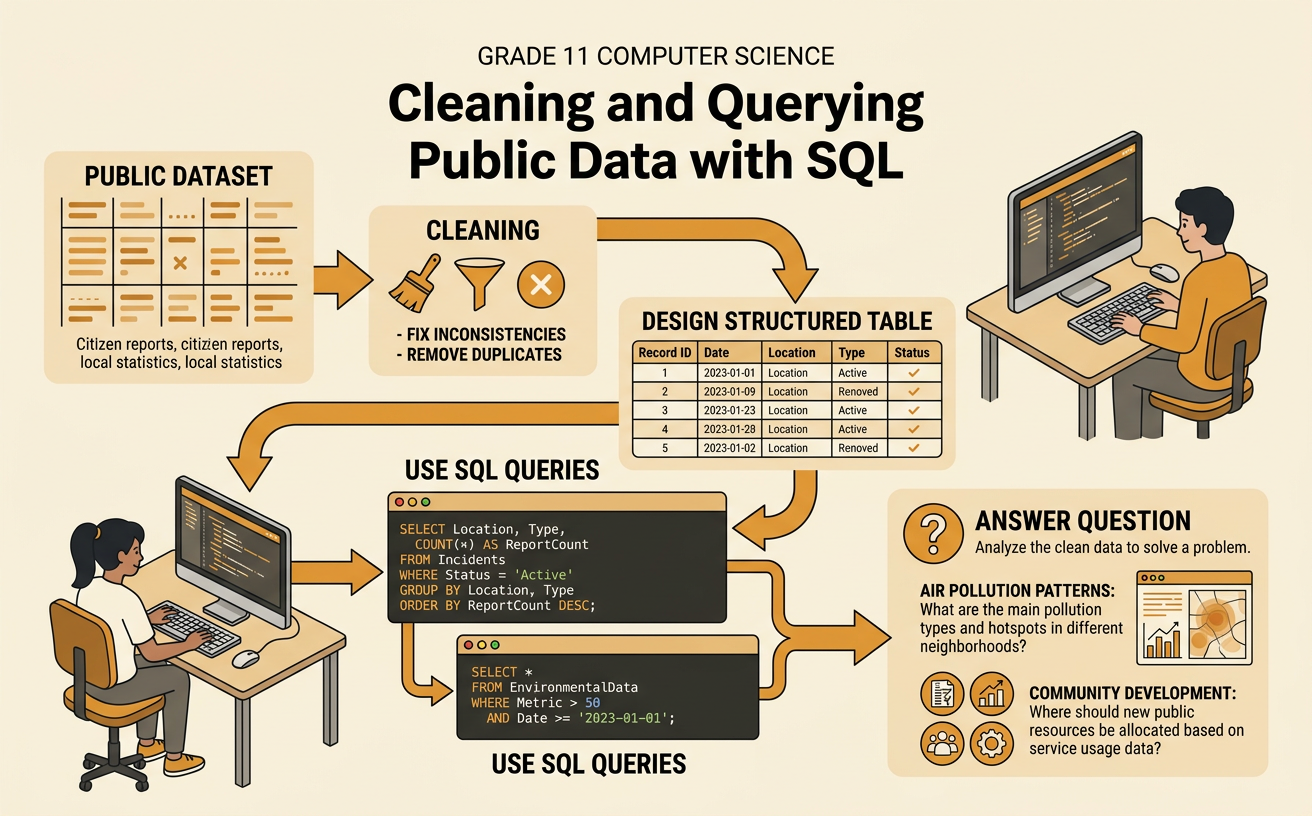 Cleaning and Querying Public Data with SQL