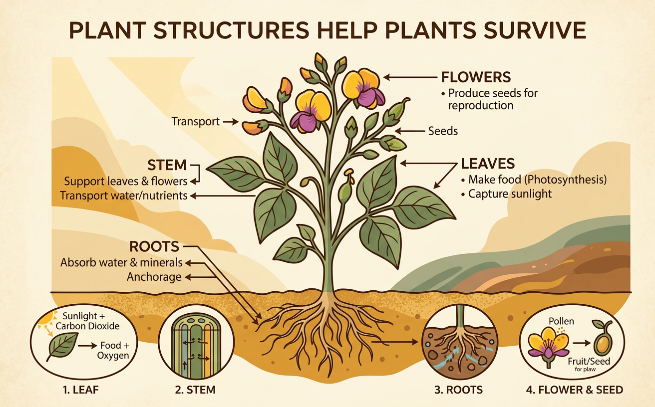 Plant Structures Help Plants Survive
