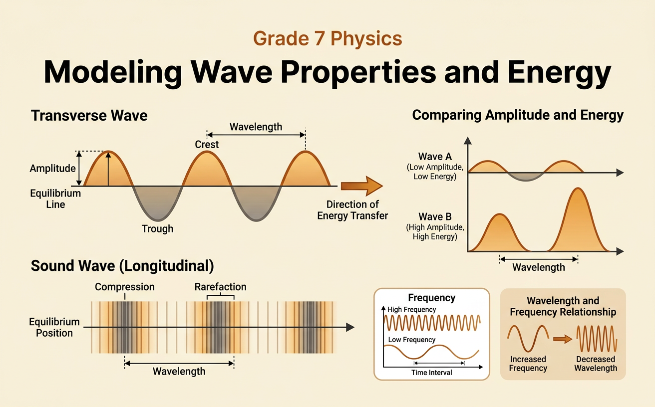Modeling Wave Properties and Energy