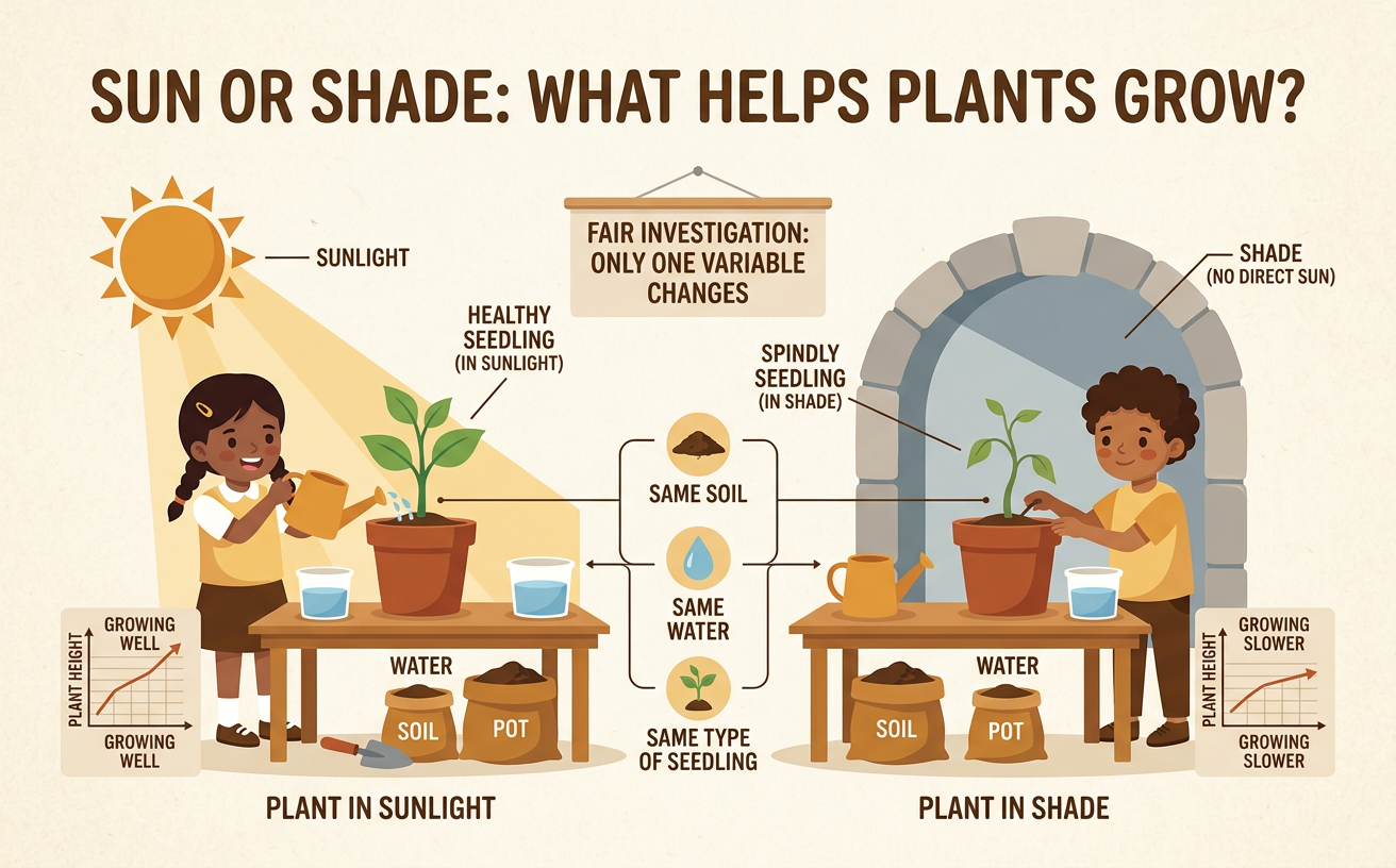 Sun or Shade: What Helps Plants Grow?