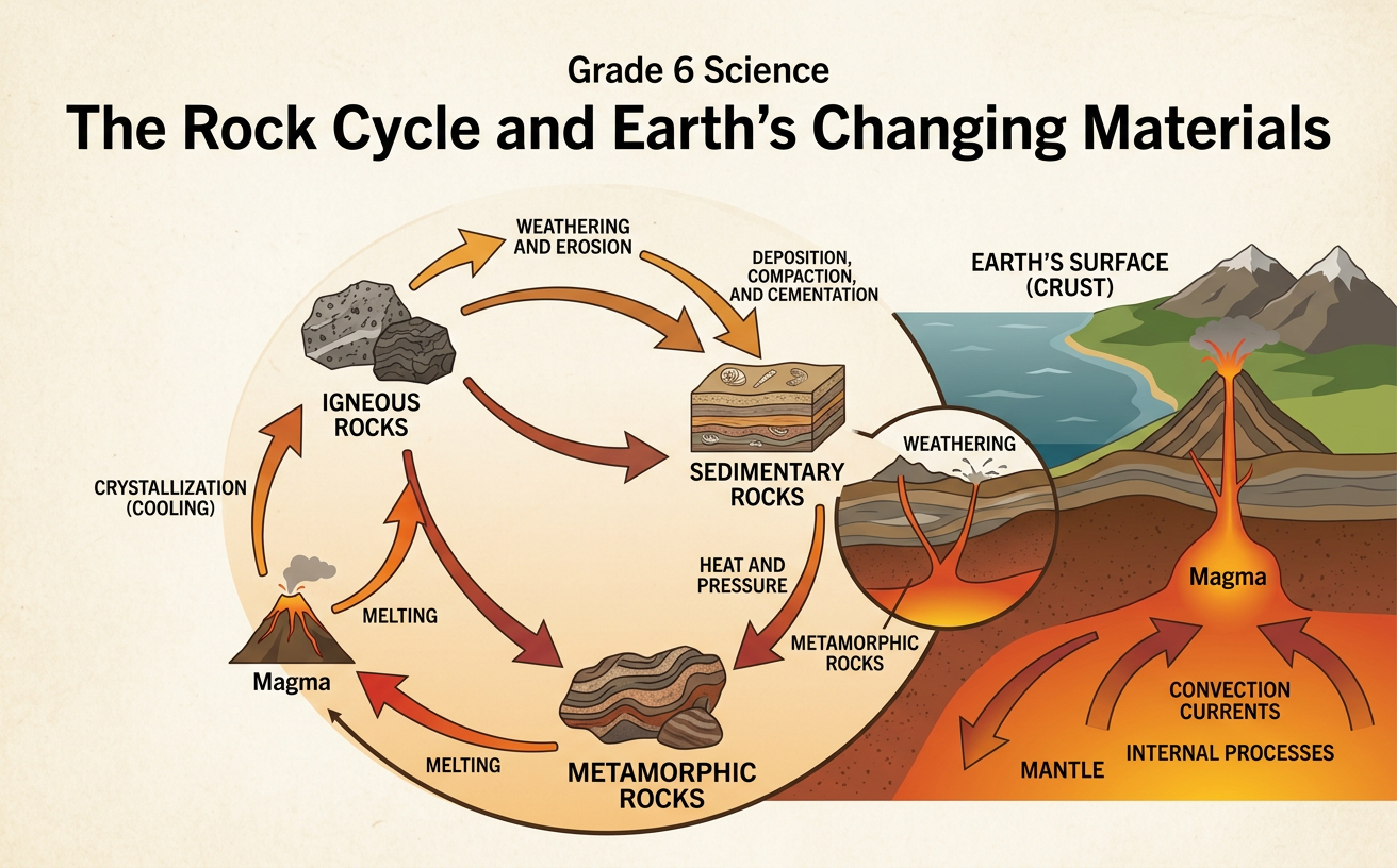 The Rock Cycle and Earth's Changing Materials