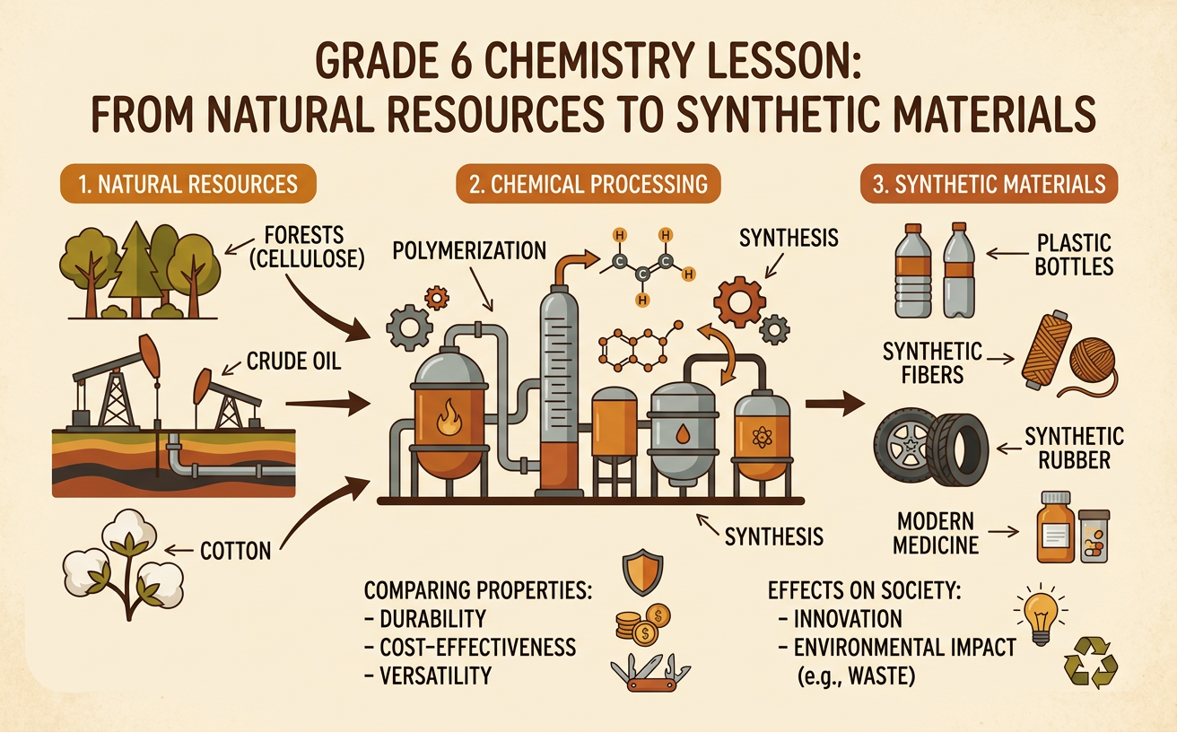 From Natural Resources to Synthetic Materials