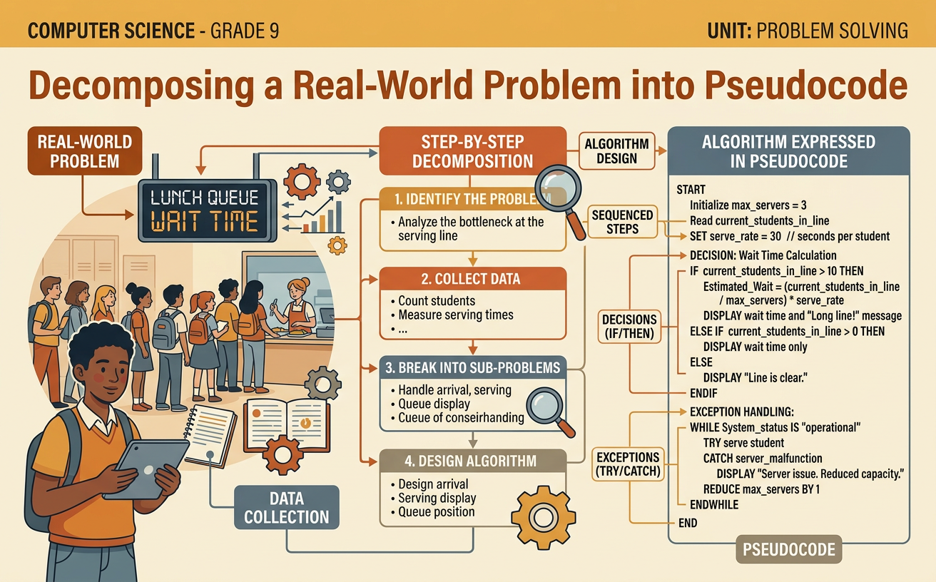 Decomposing a Real-World Problem into Pseudocode
