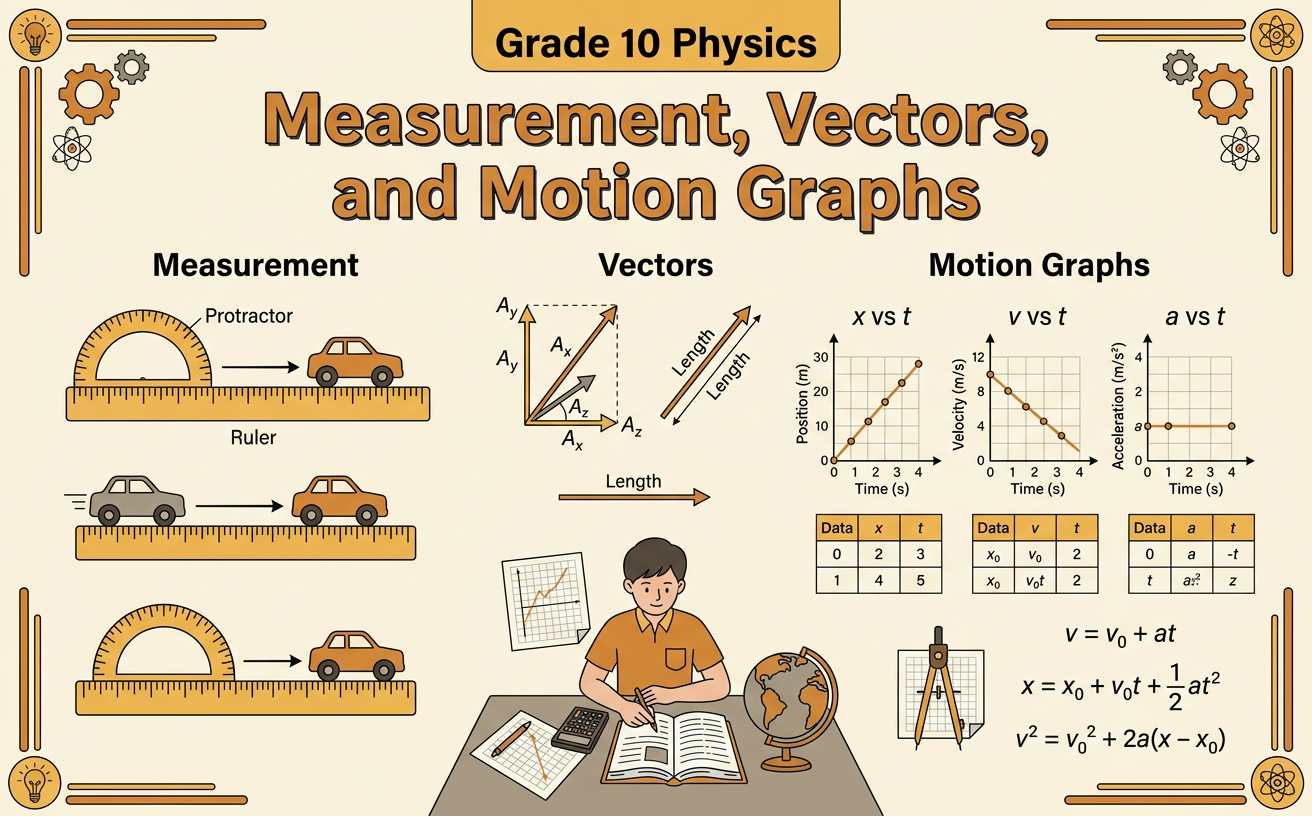 Measurement, Vectors, and Motion Graphs