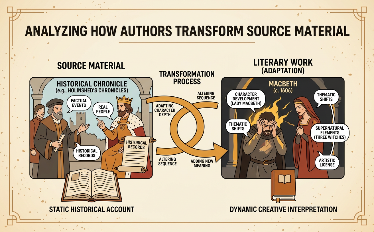 Analyzing How Authors Transform Source Material