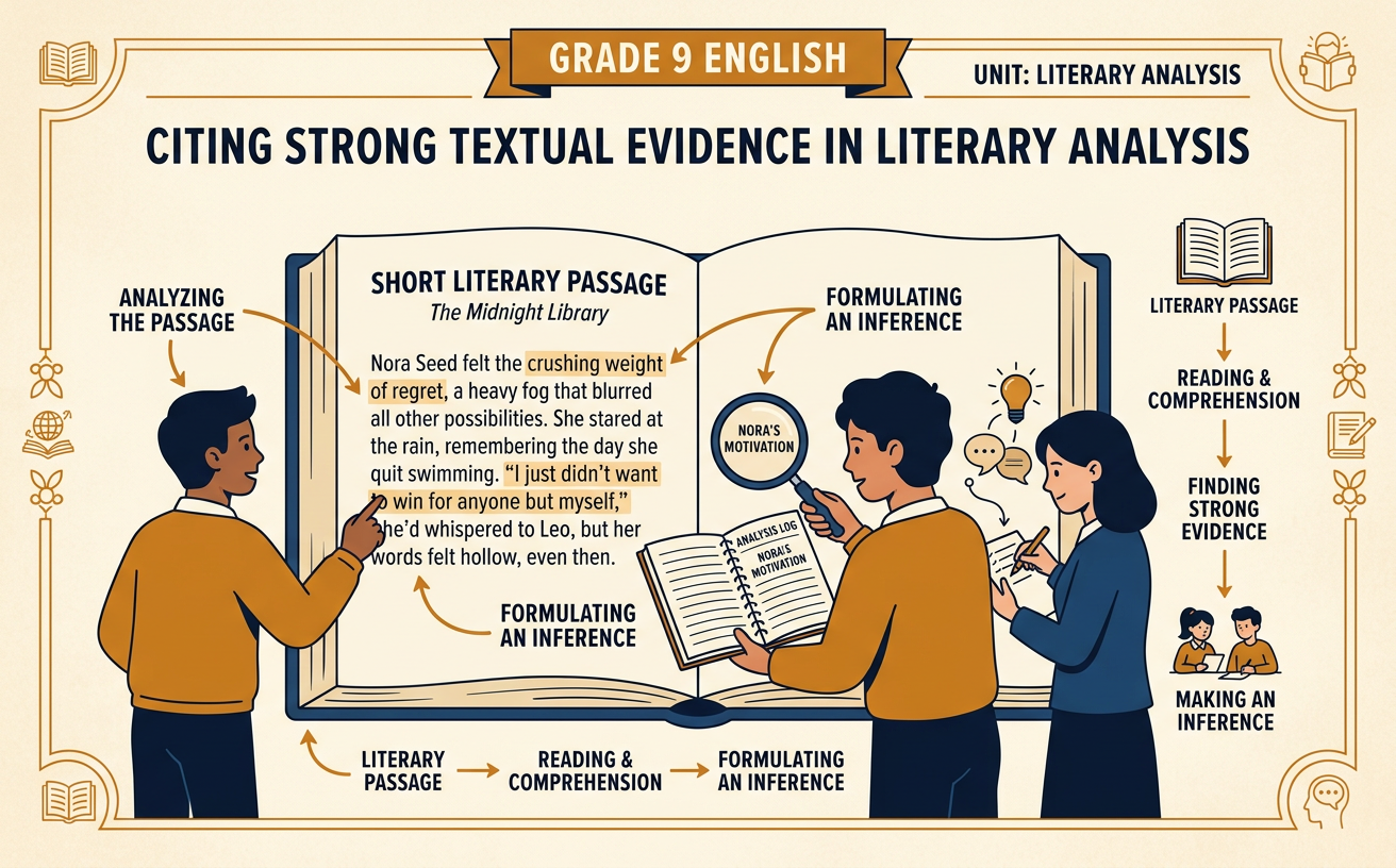 Citing Strong Textual Evidence in Literary Analysis