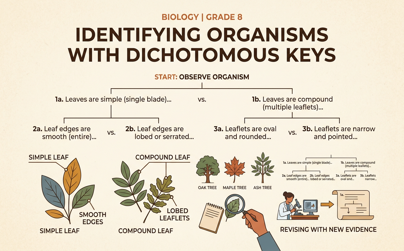 Identifying Organisms with Dichotomous Keys