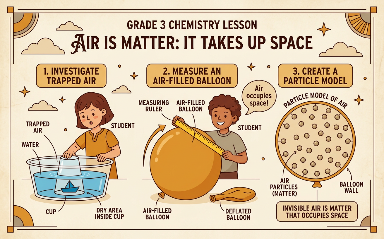Air Is Matter: It Takes Up Space