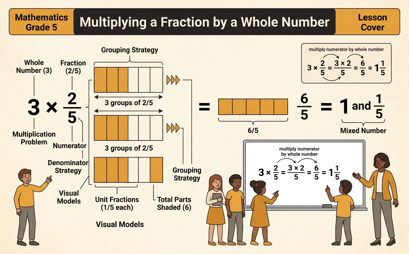 Multiplying a Fraction by a Whole Number