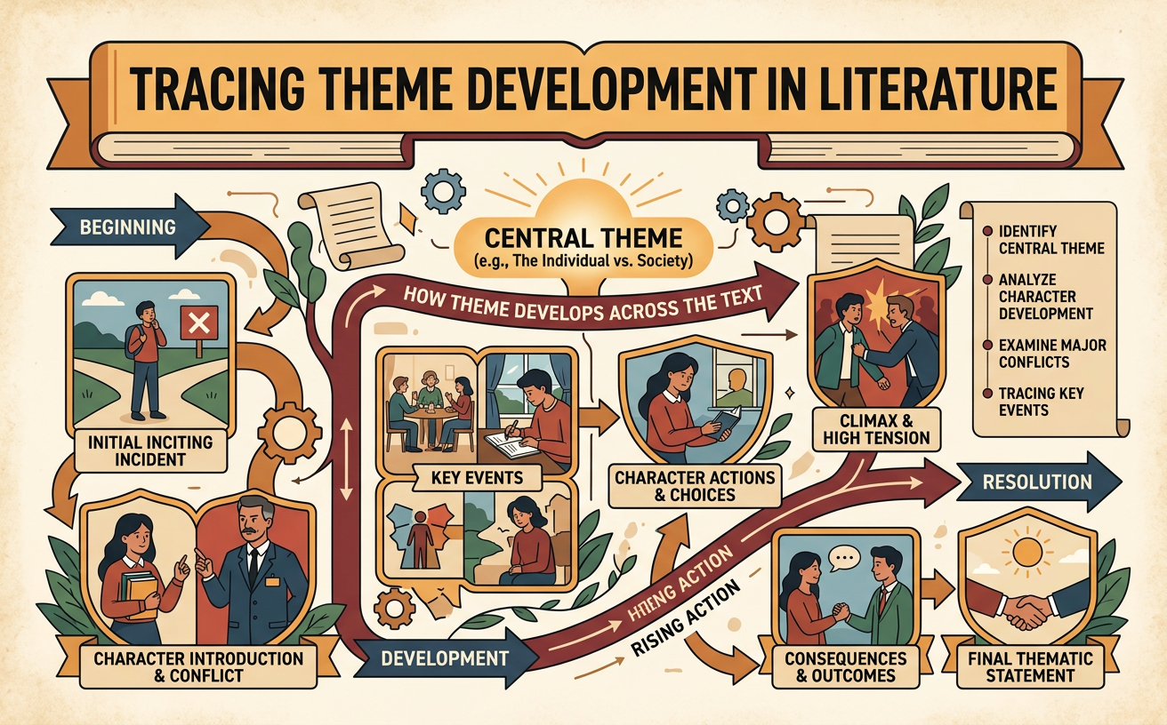 Tracing Theme Development in Literature