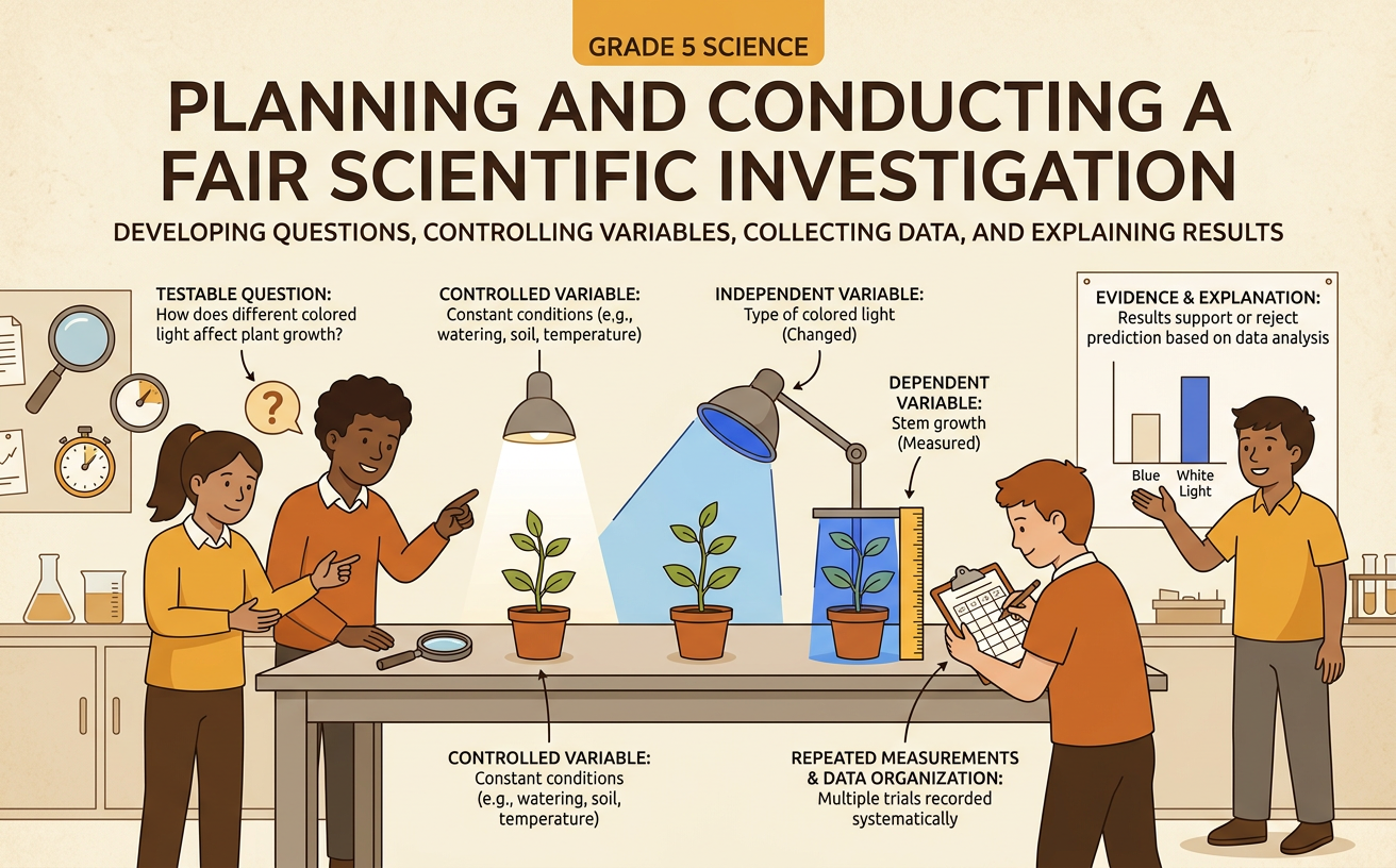 Planning and Conducting a Fair Scientific Investigation