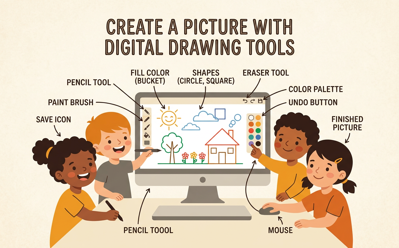 Create a Picture with Digital Drawing Tools