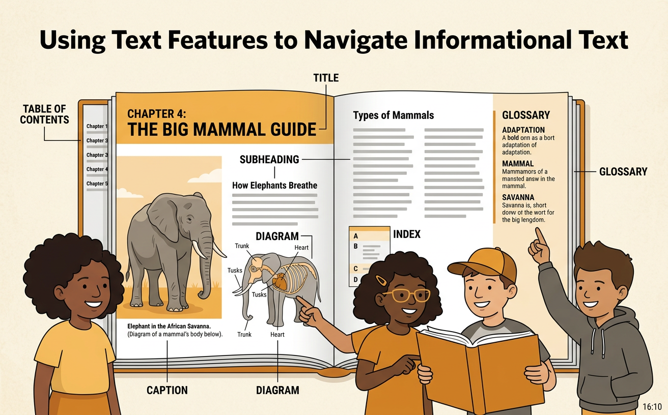 Using Text Features to Navigate Informational Text