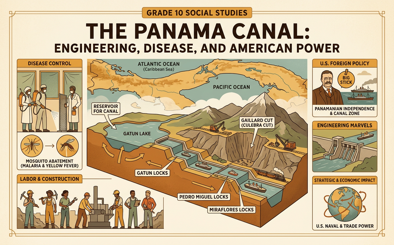 The Panama Canal: Engineering, Disease, and American Power